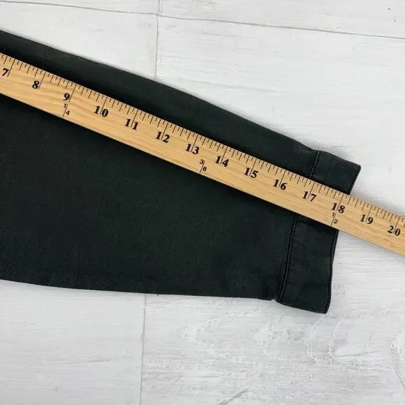 Eileen Fisher‎ Organic Cotton Hemp Jacket XL Green Utility Pockets Boxy Casual